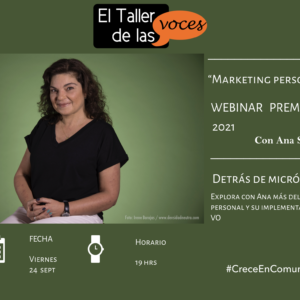 Marketing personal para VO Ana Santana
