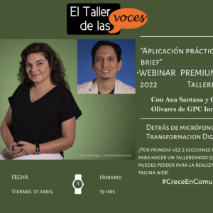 Aplicación práctica del brief para crear tu pagina web como locutor