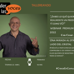 ¿Sabes lo que quiere realmente un productor de ti como VO? con Cesar Ahumada