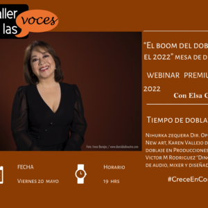 El boom del doblaje en este 2022 con Elsa Covian