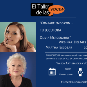 Compartiendo con TU LOCUTORA Olivia Mercenario