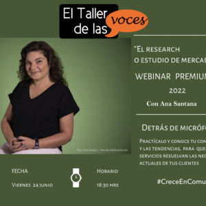 El research o estudio de mercado con Ana Santana