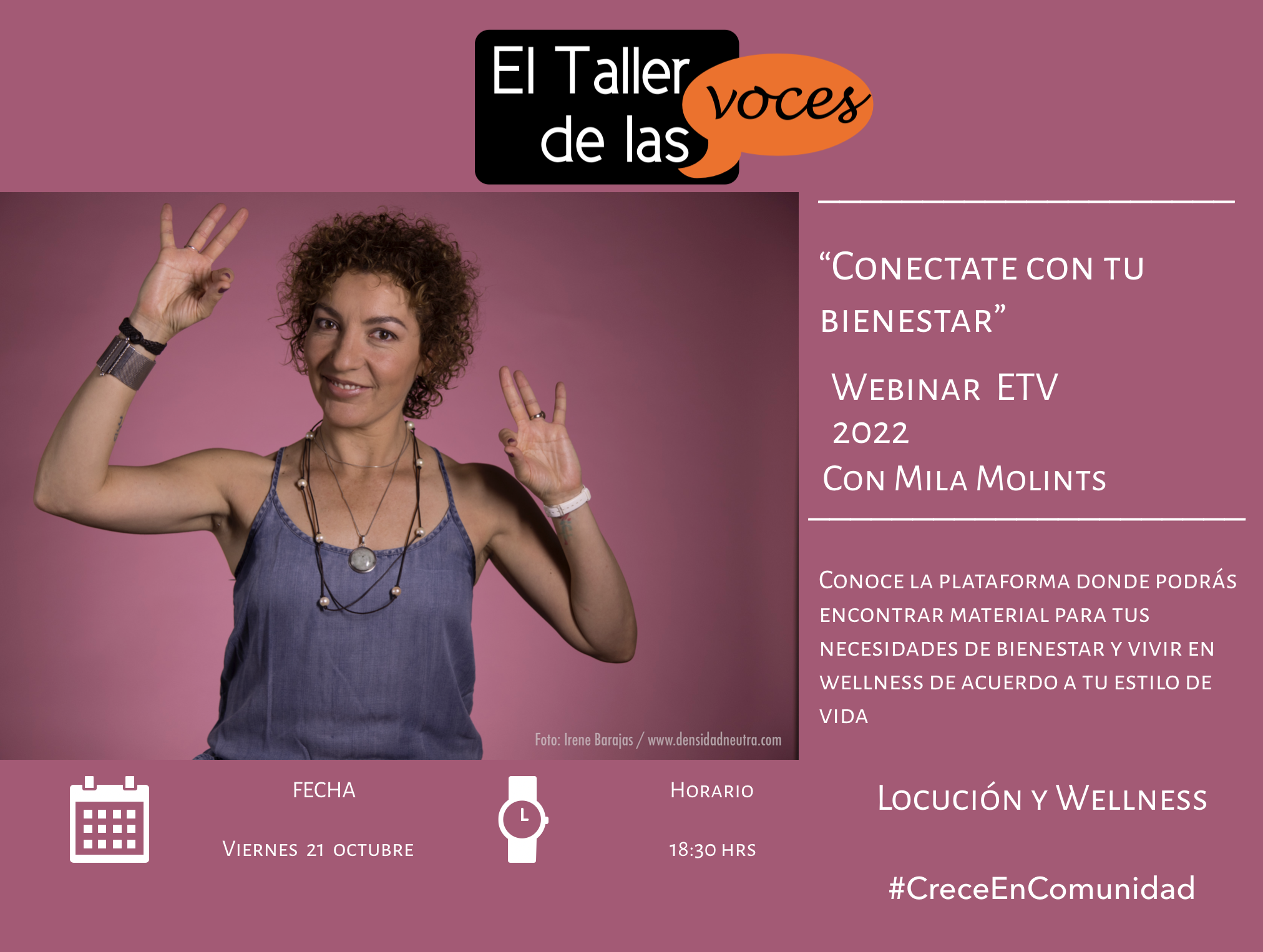 Conéctate con tu bienestar con Mila Molints