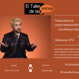 Hablemos de caracterización con Mario Heras